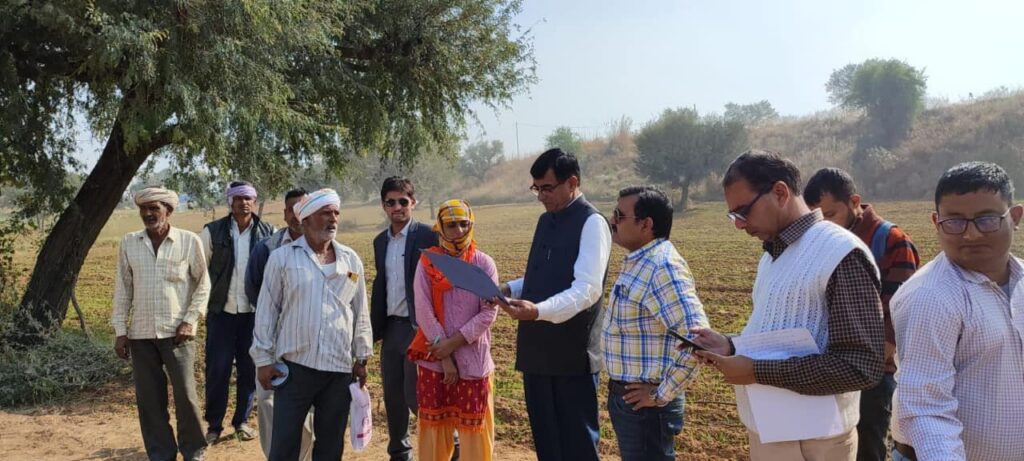 District Collector inspected the development works of seven gram panchayats