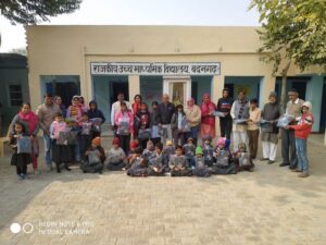 Sweater distributed to 40 children in Badangarh school
