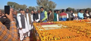 Former Union Minister Shishram Ola remembered on ninth death anniversary, floral tributes at his memorial site in ancestral village Aradavata