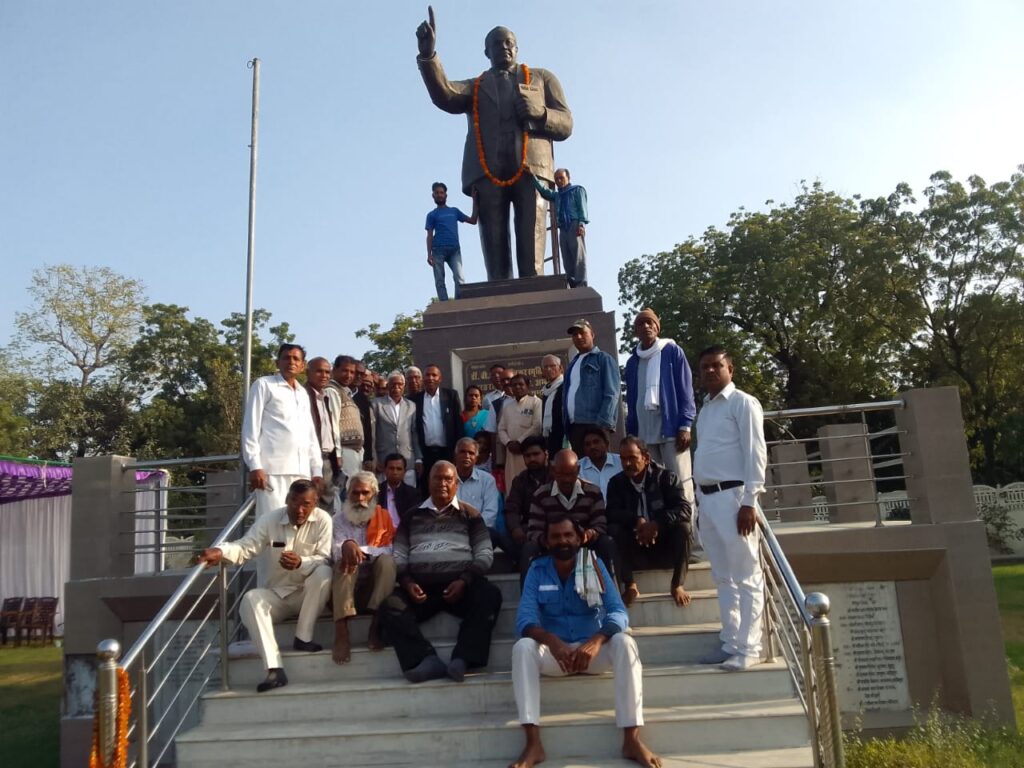 Baba Saheb Dr. Bhimrao Ambedkar's 66th Mahaparinirvan Diwas and Thought Seminar organized by BSP at Ambedkar Park Jhunjhunu