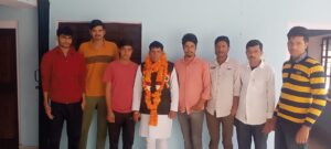 Congratulations in Jakhoda on becoming the state secretary of Dharampal Gurjar