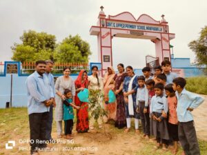 Saplings planted in Manfra's school on Kargil Victory Day