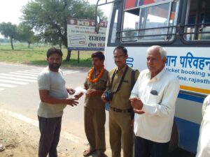 Roadways driver operator welcomed on reaching Mandrella