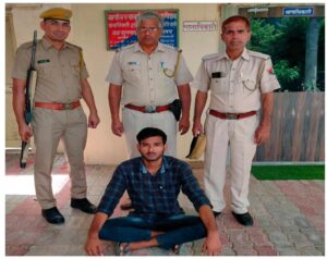 Big action of Jhunjhunu police arrested Ankit Swami with a reward of Rs 15000