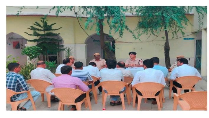 Jhunjhunu's jewelers held a meeting at police station, IGI Satyendra Singh informed about security